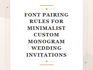 The Minimalist Monogram: Essential Font Pairing Rules