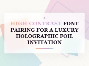 High Contrast Fonts for Holographic Foil